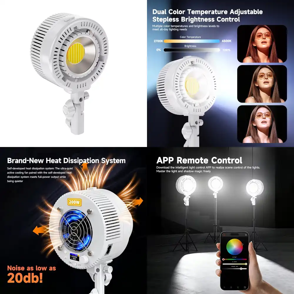 Photography Lighting For Clothing - Lampu LED COB Dua Warna R200,