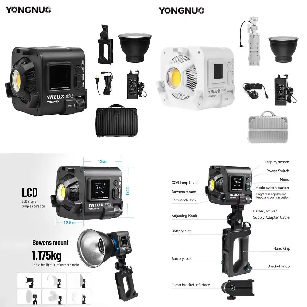 Photography Lighting Video - YONGNUO YNLUX100 100W 3200K-5600K Lampu Video