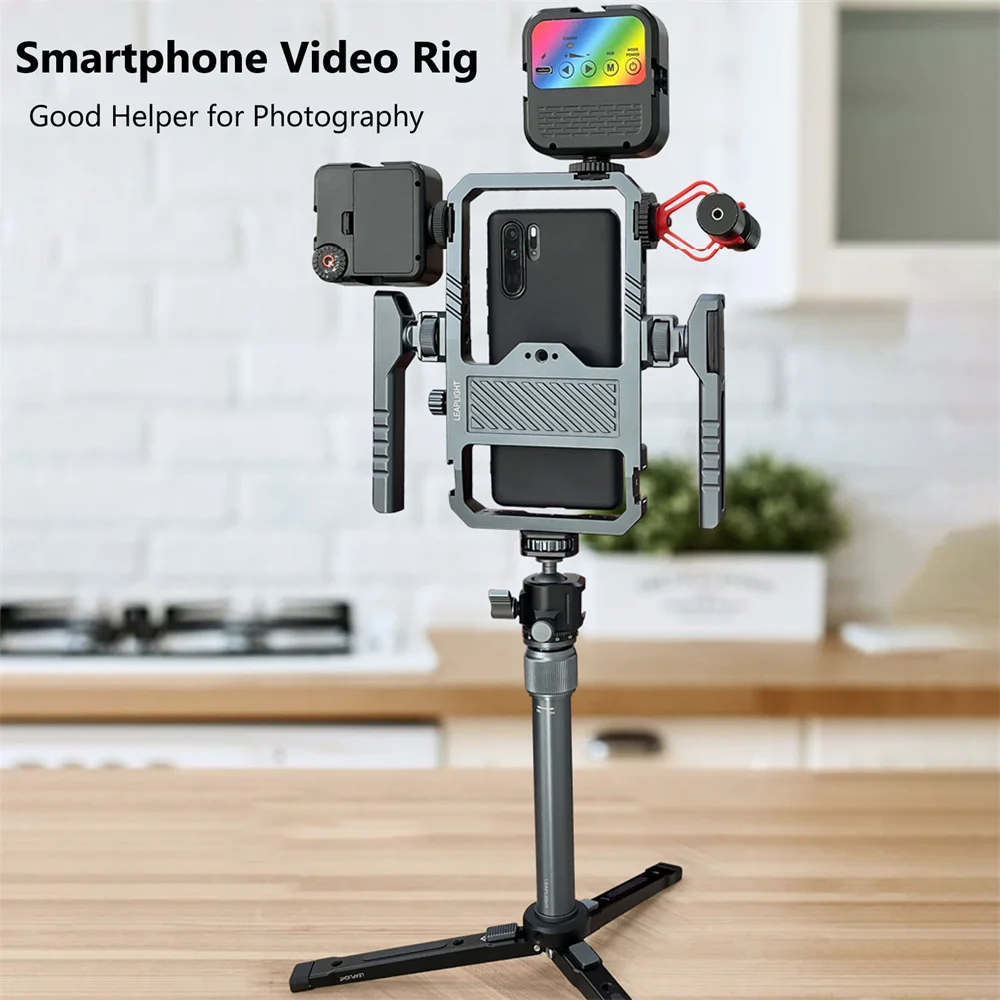 Photography And Videography Lighting - Penyangga ponsel logam Universal, penstabil cerdas