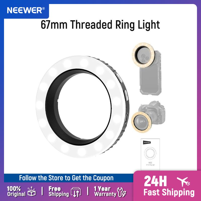 Photography Lighting Wand - Ring Light NEEWER Basics 67mm Berulir