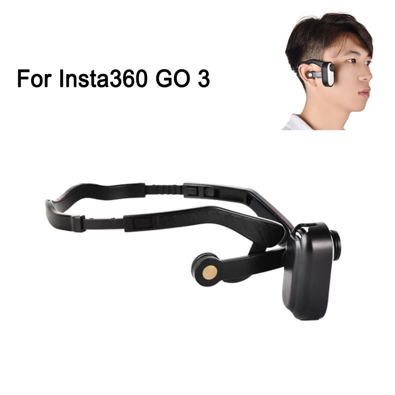 Insta360 Camera Go 3 - PULUZ dudukan kepala POV magnetik, kamera
