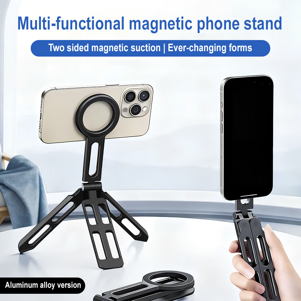 Photography Lighting Video - Penyangga Ponsel Magnetik Empat-sumbu 360 °