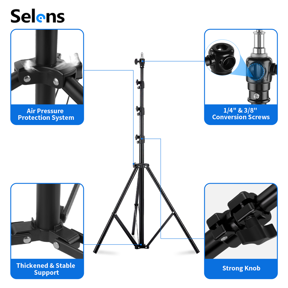 Statif Lampu Selens 2.2~3.95m  - Photography And Videography Lighting ulasan dan harga