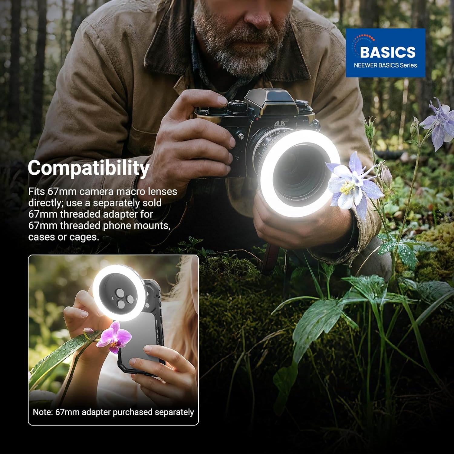 Ring Light NEEWER Basics 67mm  - Photography Lighting Wand ulasan dan harga