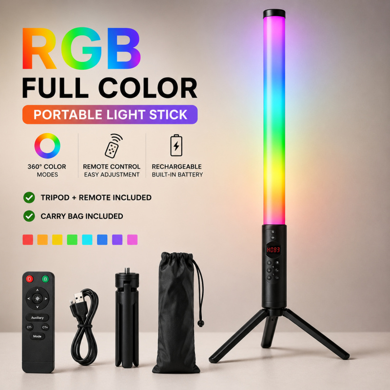 Tongkat Lampu Video RGB Gengga - Photography Lighting Stick ulasan dan harga
