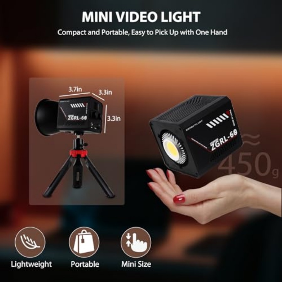 Lampu Video LED COB 60W Portab - Photography Lighting Video ulasan dan harga