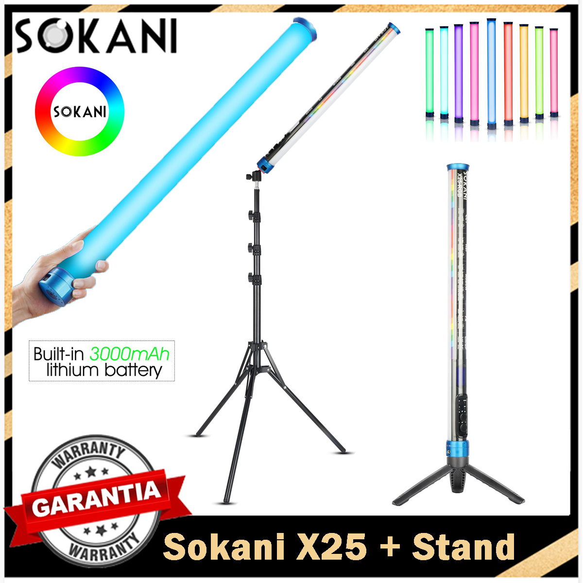 Sokani X25 RGB Lampu Video LED - Photography Lighting Stick ulasan dan harga