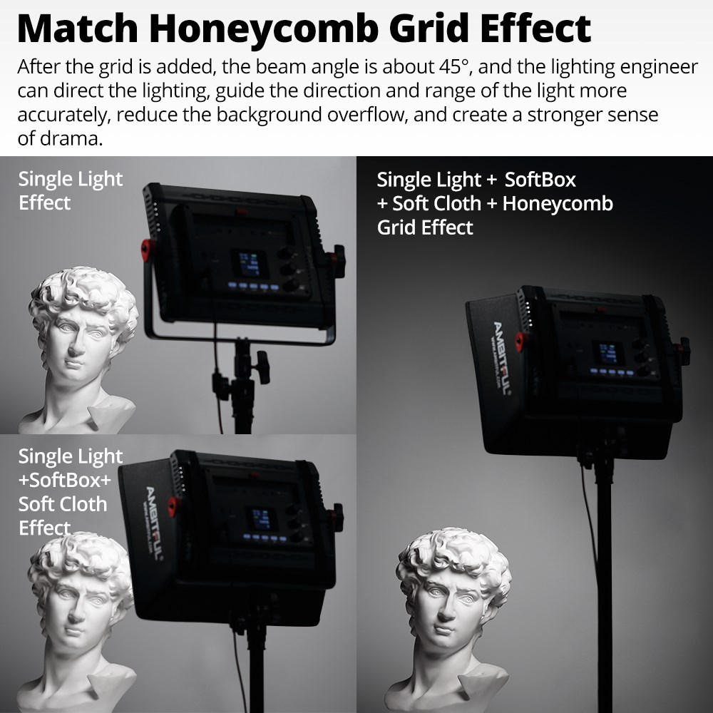 AMBITFUL P35R, Lampu Panel Vid - Photography And Videography Lighting ulasan dan harga