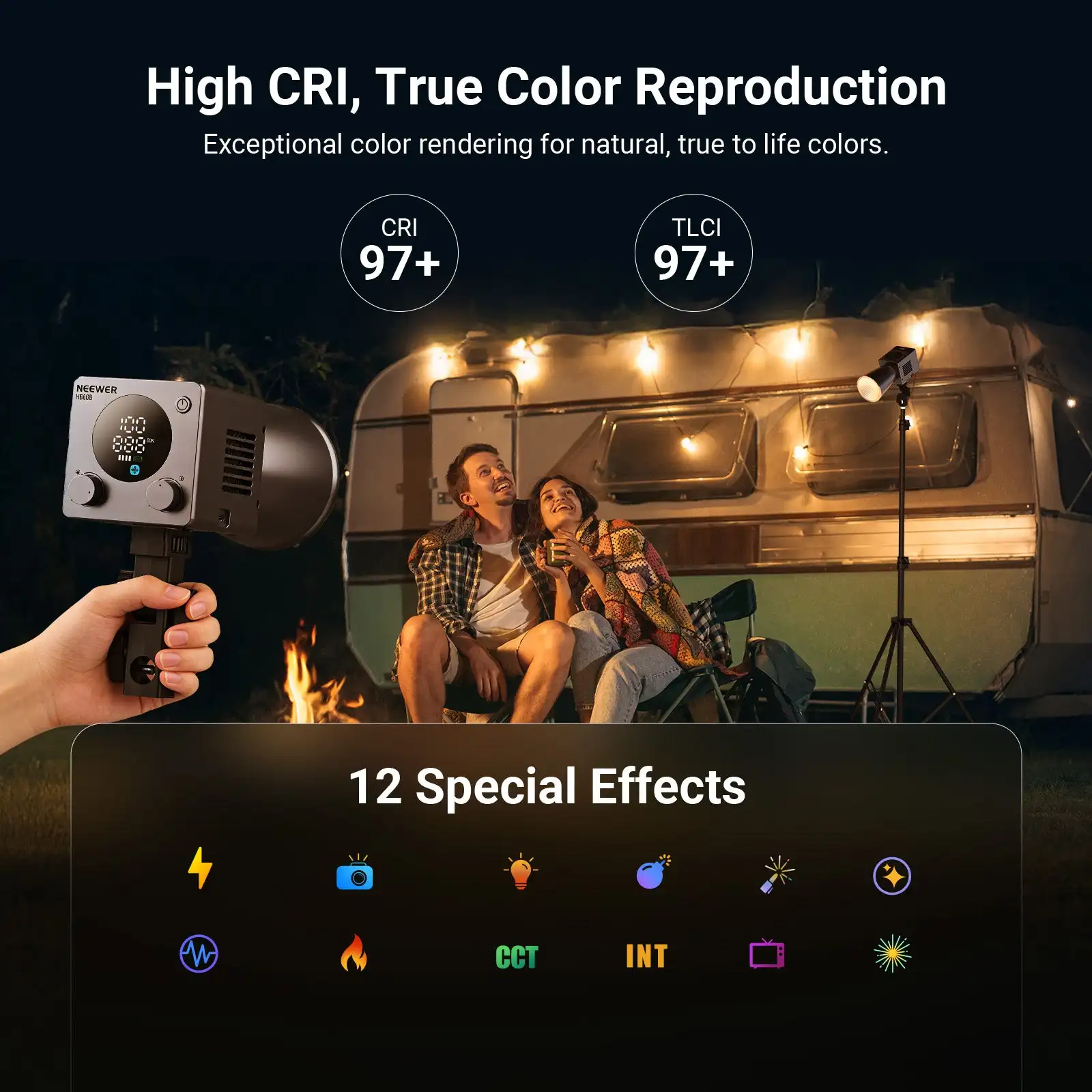 NEEWER HB60B 60W Lampu Video L - Photography Lighting Video ulasan dan harga