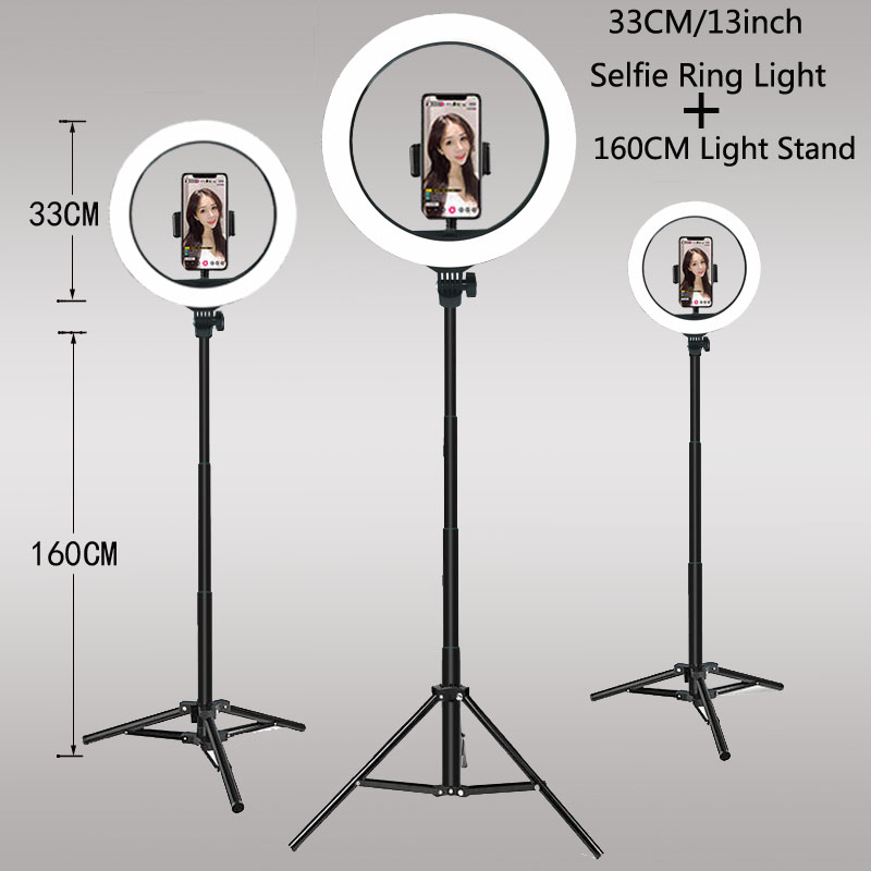 Lampu Ring LED 26 33CM dengan  - Photography Lighting Stick ulasan dan harga